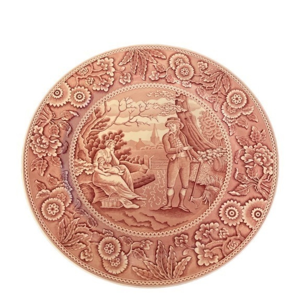 English Country Spode Georgian Series Collection Woodman Charger Plate